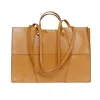 Tassen Tote Tassen voor vrouwen Fashion Splicing Design Handtassen Echt lederen hoofdlaag Cowhide Shoulder Bag Suit voor winkelkantoor