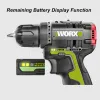 Boormachine WORX WU130X 12V Brushless Motor Drill Cordless Electric Drill Screwdriver 40N.m Power Tools Free return