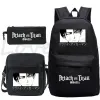 Mochilas Ataque na bolsa escolar de anime Titan para meninas garotas crianças de volta à escola Backpack Bag Bag Case Lápis Conjunto de alunos da bolsa escolar