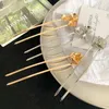 Hair Clips 1PC Temperament Flowers Hairpin Butterfly Sticks Chinese Style Antiquity Exquisite Headgear Versatile Accessories Gift