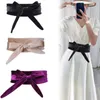 Модные женские бархатные платья талия широкие корсет -привязки Ladies Bowknot Self Tie Обертка вокруг Obi Taist Band Cummerbunds 240410