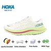 Hokahh 여자 운동화 Hokahhs One Clifton Bondi 8 Black White Shock 흡수 도로 카본 x2 등반 러너 야외 트레이너 걷기