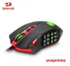 REDRAGON PERDITION M901 USB WIRED GAMING MOUSE 12400DPI 19ボタンプログラム可能なゲームマウスバックライト人為的ラップトップPCコンピューター26306100