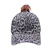 Cappelli da festa Leopard Criss Cross Washing Mort Buns Messy Ponycaps Cucione da baseball Cuminista Mesh Dropse Delivery Delivery Home Garden Festive Supplies Dhyxa