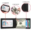 Clips Genuine Leather Money Clip for Men Slim with Metal Clips Money Holder Mens Wallet Clip