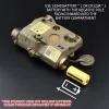 Zakresy taktyczne Airsoft PEQ15 Red Dot Zielona niebieska wskaźnik Wersja Uproszczona wersja biała LED Light Strobe Fit 20 mm Rail Laser