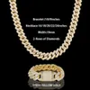 All'ingrosso 20 mm VVS Moissanite Diamond 18K Gold placcato 925 Miami Silver Iced Out Cuban Link Chain Men Hip Hop Gioielli