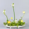 Vases Japanese Style Ceramic Flower Vase Classic Ship Type Arrangement Containers Pot Vintage Tabletop Plants Plates