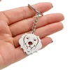 Schlüsselanhänger süßer Tierschlüsselkettenanhänger für Frauen Männer Edelstahl Beutel Key Ketten Keyrings Accessoires Accessoires