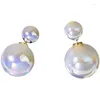 Orecchini a pennaglie 2024 Studi di perle carini per le donne Gold Colore Goldrop Minimalist Huggies Hoops Wedding Fashion Jewelry