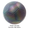 Bolas estilo luminoso fútbol bola reflectante brillo de fútbol tamaño 4 5 pup slip resistente al entrenamiento infantil futbol 230113 Drop deli dh2vm