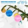 Decoratieve bloemen 30 PCS Kerst Sneeuwbol Pendant Sneeuwbaldecoratie Globes Foam Silk Silk Outdoor Decorations