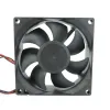 Pads 2pin dc 80mm 80X80X25MM Cooling Fan 8cm 5V/12V/24V DC Brushless Cooling Cooler Fan 8025 Sleeve oil Bearing Fan DC12v DC 5v