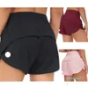 Versnelling van de hoogbouw beklede korte taille sport shorts vrouwen zetten snel drogen los lopende kleding rug zipper pocket fies yoga qick