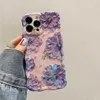 Études de téléphone portable Blue Light Flowers Flowers Téléphone pour iPhone 14 Pro Max 11 12 13 Pro Max 14pro 13pro Luxury TPU TPU Soft Silicone Cover J240418