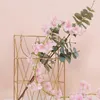 Dekorativa blommor 4st Artificial Cherry Blossom Flower Vines faux för utomhus hängande silkegarland bröllopsfest hem