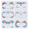 Disposable Temporary Tattoo Stickers Jewelry Colored Crystal Diamonds DIY Eyes Face Body Waterproof Makeup Decorative Rhi 240418