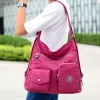 Baldes Mulheres Bolsa de pano de nylon Bola de bolsa feminina Bolsa de ombro Ladys Bolsa Crossbody Bag grande bolsa de viagem de compras reutilizável