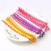 2024 6PCS/lot Rainbow Color Headband Cute Girls Hair Band Crystal Long Elastic Hair Bands Headwear Hair Accessories 1. for Rainbow Color