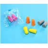 Hearing protection slow rebound noise reduction bullet sound proof earplug sponge noise proof sleep learning earplug