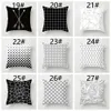 Bloemgeometrische 36 Wave Colors Pillowcase Zwart Wit gestreepte drukkussenkussens Kussen Cushion Pillowcover Home Decoratie Th1395 Cover