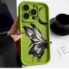 Mobilfunkkoffer Art Oil Maltes Butterfly Soft Case für iPhone 14 13 12 11 Pro 7 8 plus SE 2020 x XR XS Max Cover für iPhone 15 Pro Max Hüllen J240418