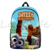 Rugzakken Cartoon Grizzy en de Lemmings Backpack Oxford Notebook Backpacks Boys Schoolbag Children Bookbag Zipper Travel Bag Rucksack