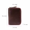 Titulares Joyir Genuine Leather Card Cartlet For Men Women Business Holdter Wallet Bank Card de cartão de crédito Id ID dos titulares RFID PORTE CARTE