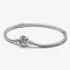 925 Sterling Silver Snake Chain Bracelet Fit for Lovely Pandor Beads Charms Bracelet Wedding Party Jewelry Gifts 16-21CM Size