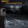 Cameras Mini Trail Camera with IR LED, Night Vision Hunting Motion, IP65 Waterproof,Outdoor Wild Photo Traps,1080P,20MP Range up to 65ft