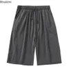 Plus Size 7XL 8XL Casual Sleep Shorts for Men Modal Mens Pajamas Summer Soft Five Points Cotton Beach Male 240417