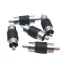 Ładowarki 5pcs 10pcs RCA Lotus głowa prosta samiec monitorowanie adapter audio RCA Mężczyzna do samca AV prosto samiec z złączem męskim