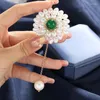 Broches Fashion Crystal Droplettes d'eau Broche alliage en alliage Righestone Corsage Creative Pendant Pin Ornement Birthday Souvenirs Gifts