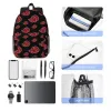 Torby Spersonalizowane Czerwona Cloud Japan Anime Plecaks Men Men Casual Bookbag dla szkolnych toreb Akatsuskis