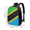 Sac à dos sac à dos tanzania drapeau tanzanian map country c'est dans mes fans d'ADN pour le sac à école étudiante voyage ordinateur portable occasionnel pack unisexe