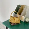 Shoulder Bags Women Handbags Clouds Purse UU Vintage Candy Color PU Leather Wrinkled Underarm Bag Chain Messenger Soild