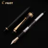 Pens Special Nibs Pilot Fountain Pen Custom 743 Japon Original Set of Penns 14k Gold Nib FKK3000R Grande capacité Storage d'encre