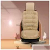 Car Seat Covers Ers 5 Colors P Winter Warm Cushion Soft Non-Slip Pad Thick Veet Er Motive Interior Accessory Drop Deliver Delivery Aut Otjpm