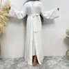 Ropa étnica mujeres eid musulmana abaya kaftan islam toul de túnica larga cárdigan árabe dubai dubai Marruecos sueltos Ramadán bordado Abayas tradicional