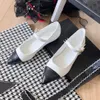 Ballet flat shoes designer dress casual shoes luxurious Women pointed black and white patchwork temperament party wedding dress shoes