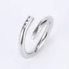 Dames anneau designer dames diamants diamant ring ring classic unisexe choueur titane titanium accessoires de mode plate