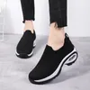 أحذية غير رسمية أسافين للنساء شبكات أحذية رياضية تنفس منصة الراحة الرياضة سيدة المدربين loafer zapatos mujer chaussure