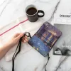 Väskor Vincent Van Gogh Shoulder Bag Starry Night Over the Rhone Business Leather Mobile Telefon Bag Woman Bulk Vintage Påsar