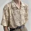 Damesblouses ebaihui bedrukt shirt voor vrouwen zomer losse bloemen dames blouse retro hong kong casual korte mouwen blusas veelzijdige tops