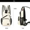 Förpackar Polarshe Chest Shoulder Bag för män Multifunktionella kvinnor Ryggsäck med hörlurshål Business Male Bag Mini Sports Travel Pack