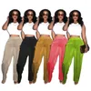 Women's Pants Spring Summer Fashion Velvet High Waist Loose Wide Leg 2024 Casual Floor-Length Solid Color Streetwear Women Long Trousers