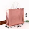 Bags Non Woven Shopping Bags Laser Glossy Reusable Grocery Bag Tote Bag with Handle Gift Bag Favor Clothing Shoes Package Bags