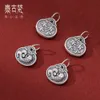 Géomancy Accessoire 999 Zuyin 3d Silver dur utilisé Koi Lucky Pendant Pendre Hand ACCESSOIRES VENTS BONDE CORDE MAIN MAIN