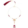 Pendant Necklaces Retro Pearls Necklace With Tassel Durable Imitation Skin-friendly For Woman Daily Matching