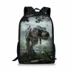 Bags 2021Children Kids Boys Fashion 3D Cool Dinosaurs Print Men Shoulder Backpack Bags Teenagers Tyrannosaurus Student Schoolbags